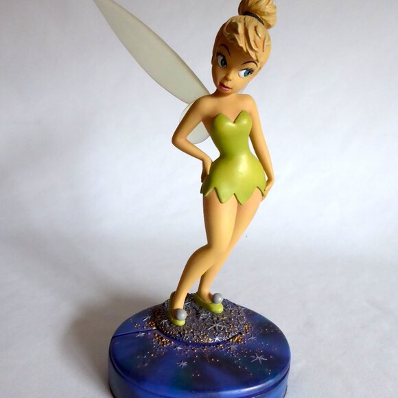 NEW 2000 WALT DISNEY GALLERY MARKRITA TINKERBELL FIGURE WITH HIDDEN PIN DRAWER - Picture 3 of 16